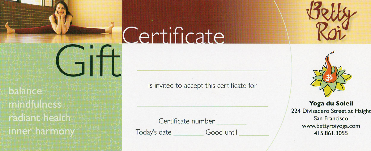 gift cert